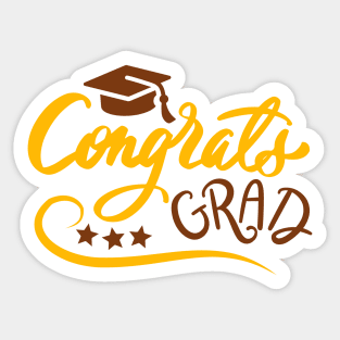 Congrads Grad Light Version Sticker